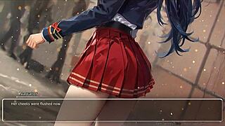 i'm playing this hentai game, my cute gf confesses exhibitionist stuff with huge tits