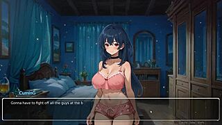 i'm playing this hentai game, my cute gf confesses exhibitionist stuff with huge tits