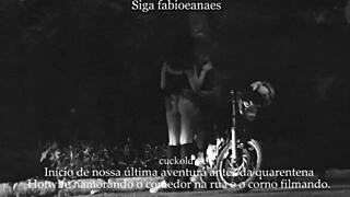 casada se exibe na rua com corno voyeur filma