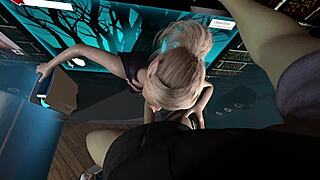 Fucked a character from the game in 3d animation hentai