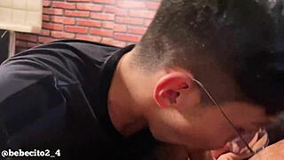 Ryan Ross and Mike Bebecito sucking after work