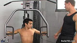 Hot Gays With Big Cocks Sucking And Fucking Asses Hard In The Gym