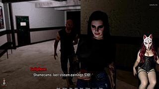 Rough Blowjob In Public Toilet Featuring Bent Over Doggystyle And Masturbation