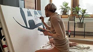 hey, this sexy anime whore fucks her tight pussy solo