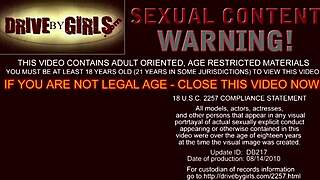 girl stuck her ass out the car window for a public gang bang orgy