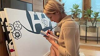 hey, this sexy anime whore fucks her tight pussy solo