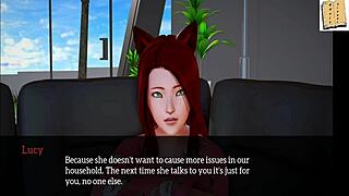 Redhead Hentai Action in 3D Cartoon Family Scene