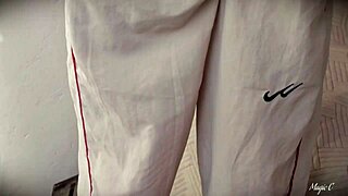 Twink jerks big Latino cock, shoots thick cum load