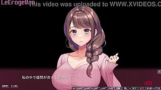 Wife cheats with old man in anime blowjob scene