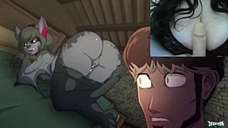 Femdom demon girl with huge big tits dominating in hentai animation part 2