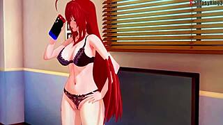 rias leaves but akeno begs for more intense hentai pleasure in dxd ntr madness 3