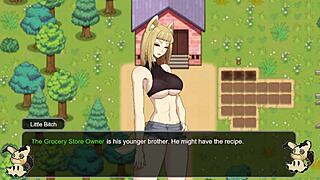 Hentai game Village Rhapsody part 3 with big assets in barn.