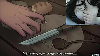 Femdom demon girl with huge big tits dominating in hentai animation part 2