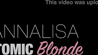 Blonde slutty girl fucked roughly by stepbrother