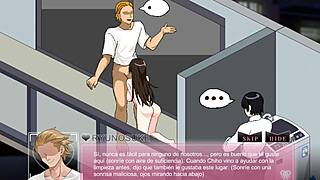 I Can't Believe This Hentai Game! NTRaholic Slut Wife Sucks My Cock on Balcony While Husband Watches, No Shame in Part 3!