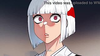 Hakari Vs Uraume In Hentai Cartoon