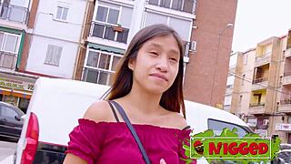 Sweet Petite Latina Adely Fears Big Black Cocks but Gets Mind-Blown in Quickie