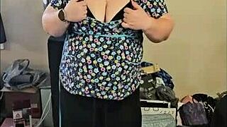Bbw Dances to Milkshake, Clothes Ripped Teasing