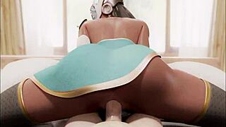 Feeling wild in the perv garden with Symmetra Redux anime hentai.