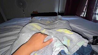 at university, exhaustion leads me to finger my wet slit