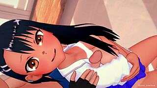 nagatoro puts on her old uniform to play with a big cock uncensored adult version