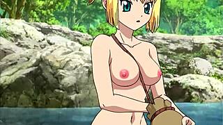 Ever seen Kohaku from Dr. Stone in wild hentai action?