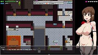 Girl paints body, ink washes off in rain during flashing cycling ride