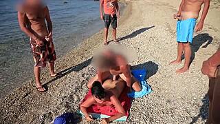 Cum Party On The Beach