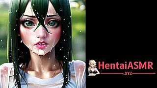 Hey, check out these froggy anime sluts playing around in bikini hentai action!