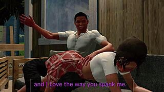 Jack and Emma get spanked in paradise