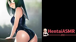 Hey, check out these froggy anime sluts playing around in bikini hentai action!