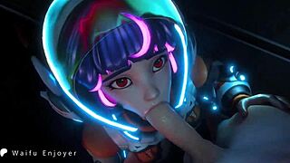 Juno from Overwatch 2 shines in this hardcore hentai compilation