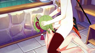 i’m obsessed with kazuha and kuki shinobu’s wild hentai sex scenes