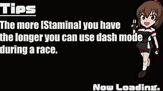 Girl paints body, ink washes off in rain during flashing cycling ride