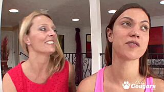 brenda teases alyssa reece with deep, sensual tongue play