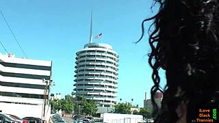 Stunning Ebony Tranny Solo with Pierced Cock on Display