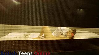 you catch your neighbour flashing and masturbating with huge tits