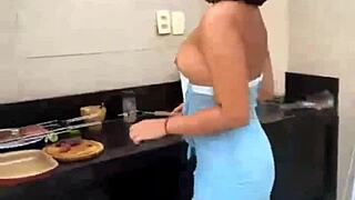 Japanese Blogueira Takes Big Cock Bareback At Party