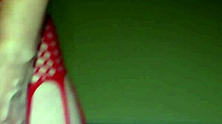 lady in red fucks and talks dirty