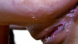 messy amateur 3some with milf housewife moaning