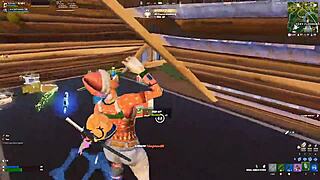 Playing Fortnite with Bisexual Transgender, Bent Over Action?