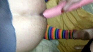 hey, watch this latina brunette with boyfriend in wild girl roleplay with big toys