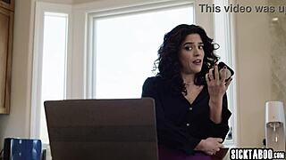 Latina Victoria Voxxx calls troubleshooter, and the guy roughly fucks her tight pussy