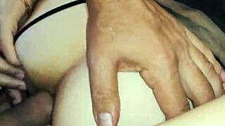 i love watching my skinny milf wife get her tight ass wet in homemade anal pov.