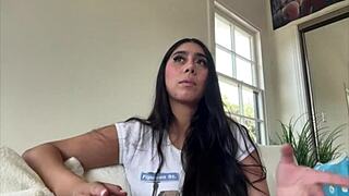 Violet Myers plunges deeper into interracial backstage casting with big tits and ass