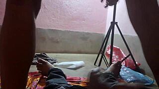 Desi Indian couple enjoys fun time