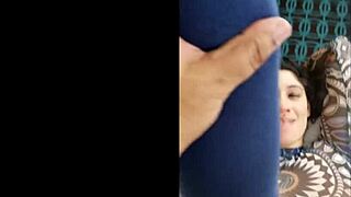 Nicole Paris, big titty Latina, teases sucks and fucks black cock