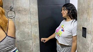 Stepsister invites me to a hot game leading to fucking all over the house.