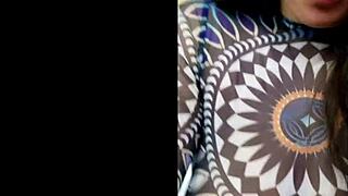 Nicole Paris, big titty Latina, teases sucks and fucks black cock