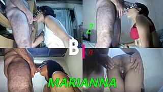 man, marianna gets hot cum in mouth during feeding time!